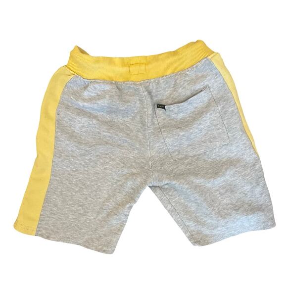 Lee Boys Gray and Yellow Athletic Shorts Size M (10–12) Cotton Blend Drawstring - Picture 2 of 3